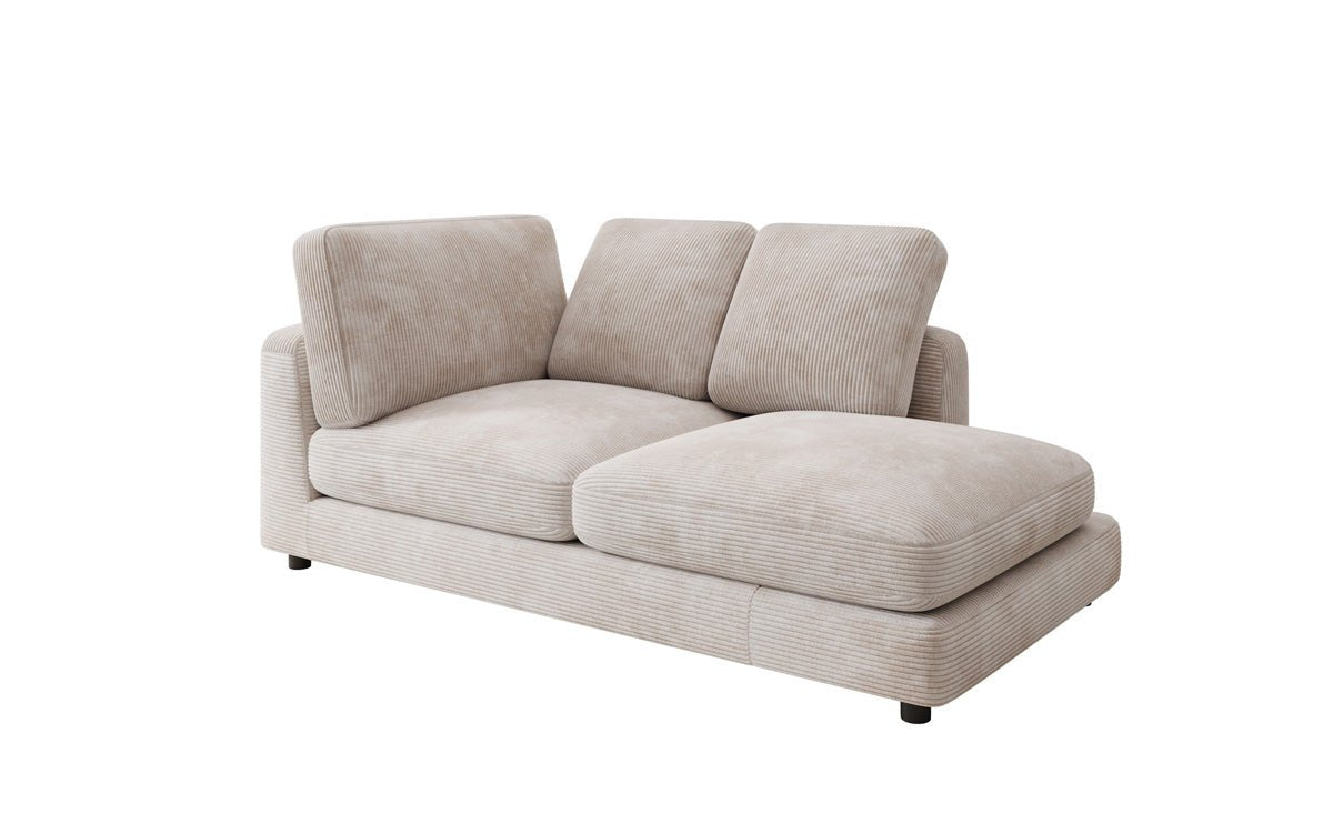 Designer Chaise Lounge/Sofa Thalessa in Corduroy