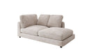 Designer chaise longue/sofa Thalessa in Corduroy