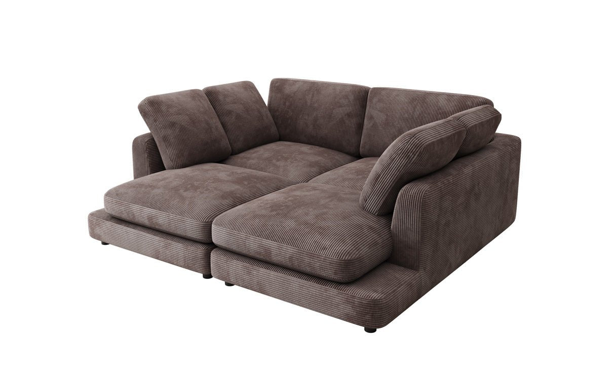 Designer lounge sofa Thalessa in Corduroy