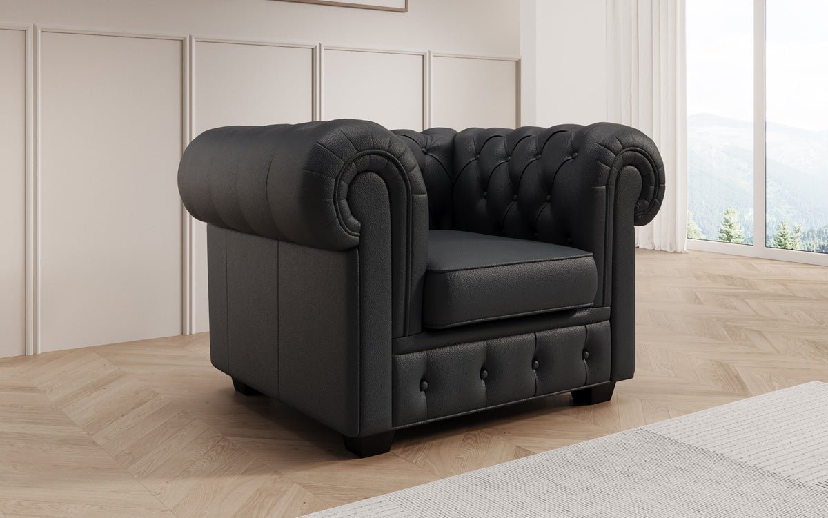 Chesterfield Royal 3+2+1 Sofa Set in Genuine Leather