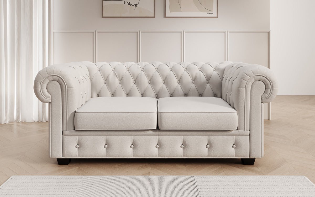 Chesterfield 2-seater sofa Royal in genuine leather