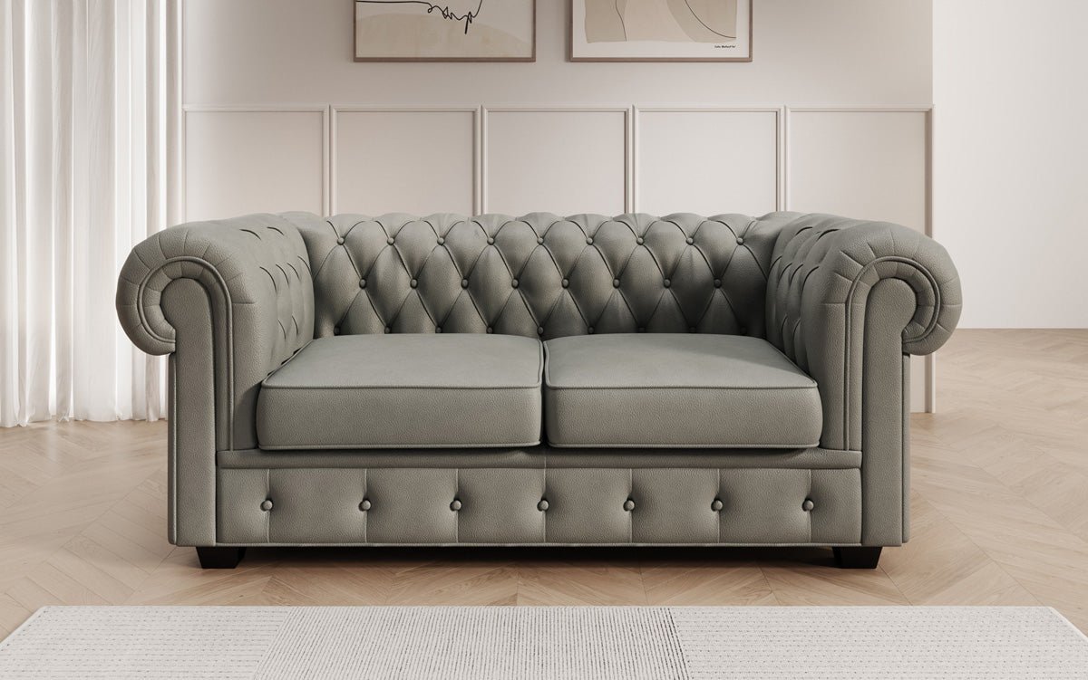 Chesterfield 2-seater sofa Royal in genuine leather
