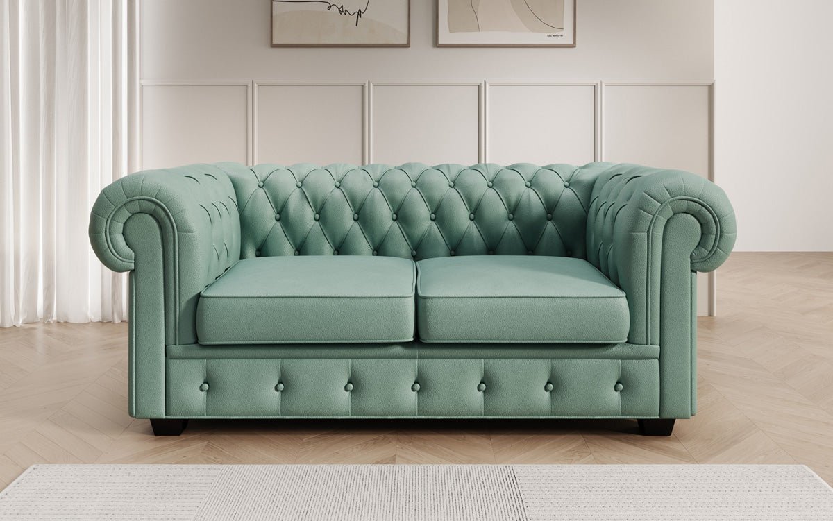 Chesterfield 2-seater sofa Royal in genuine leather