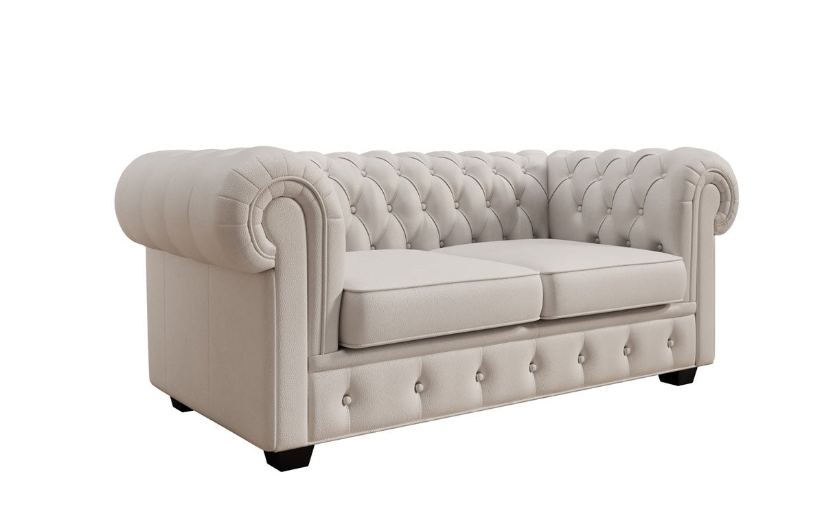 Chesterfield 2-seater sofa Royal in genuine leather