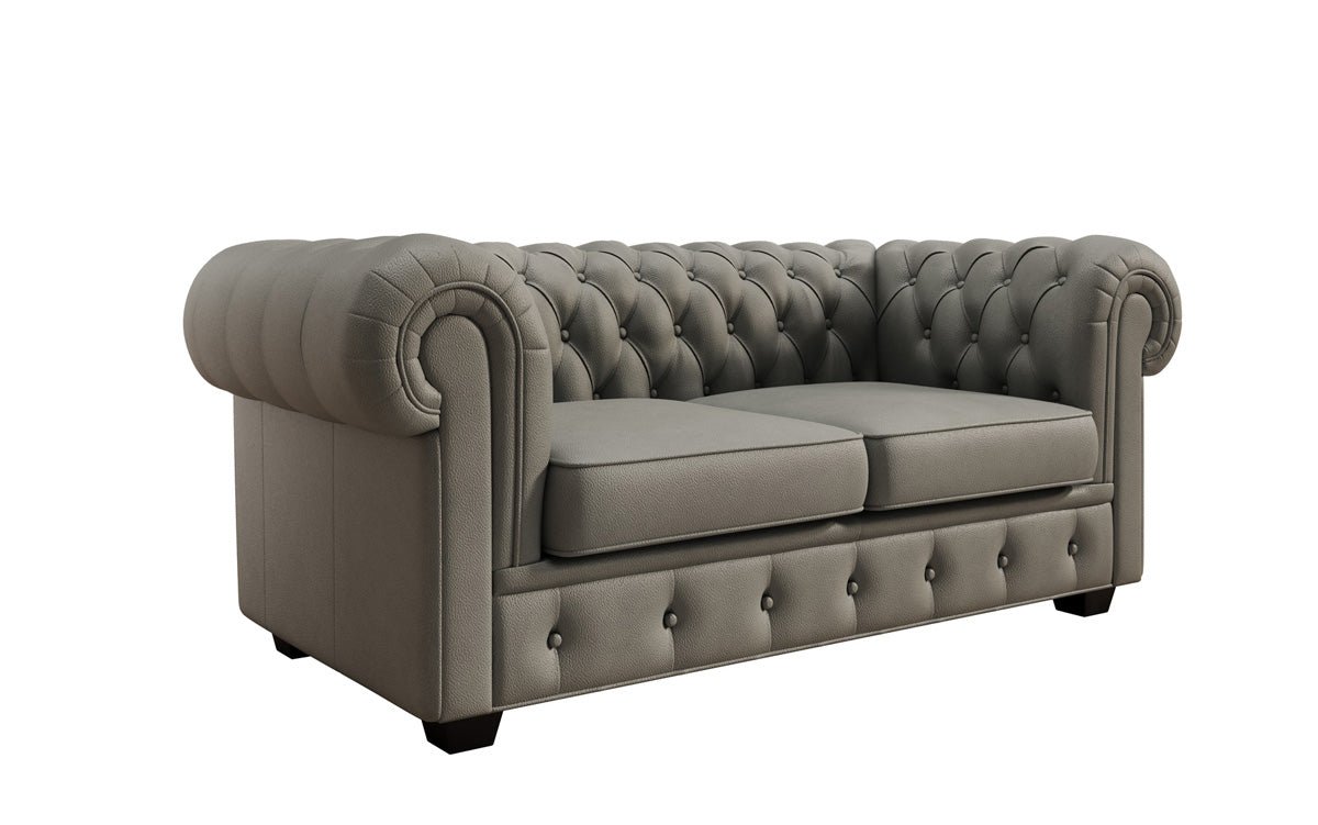 Chesterfield 2-seater sofa Royal in genuine leather