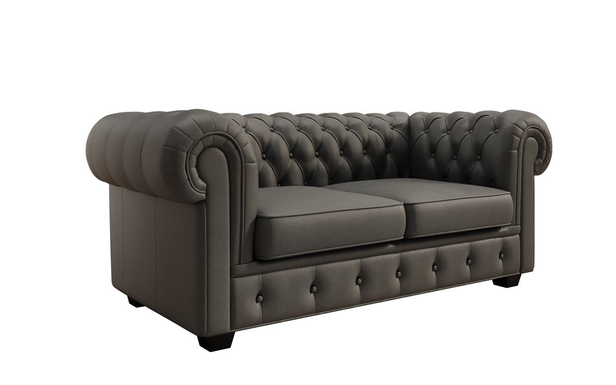 Chesterfield 2-seater sofa Royal in genuine leather