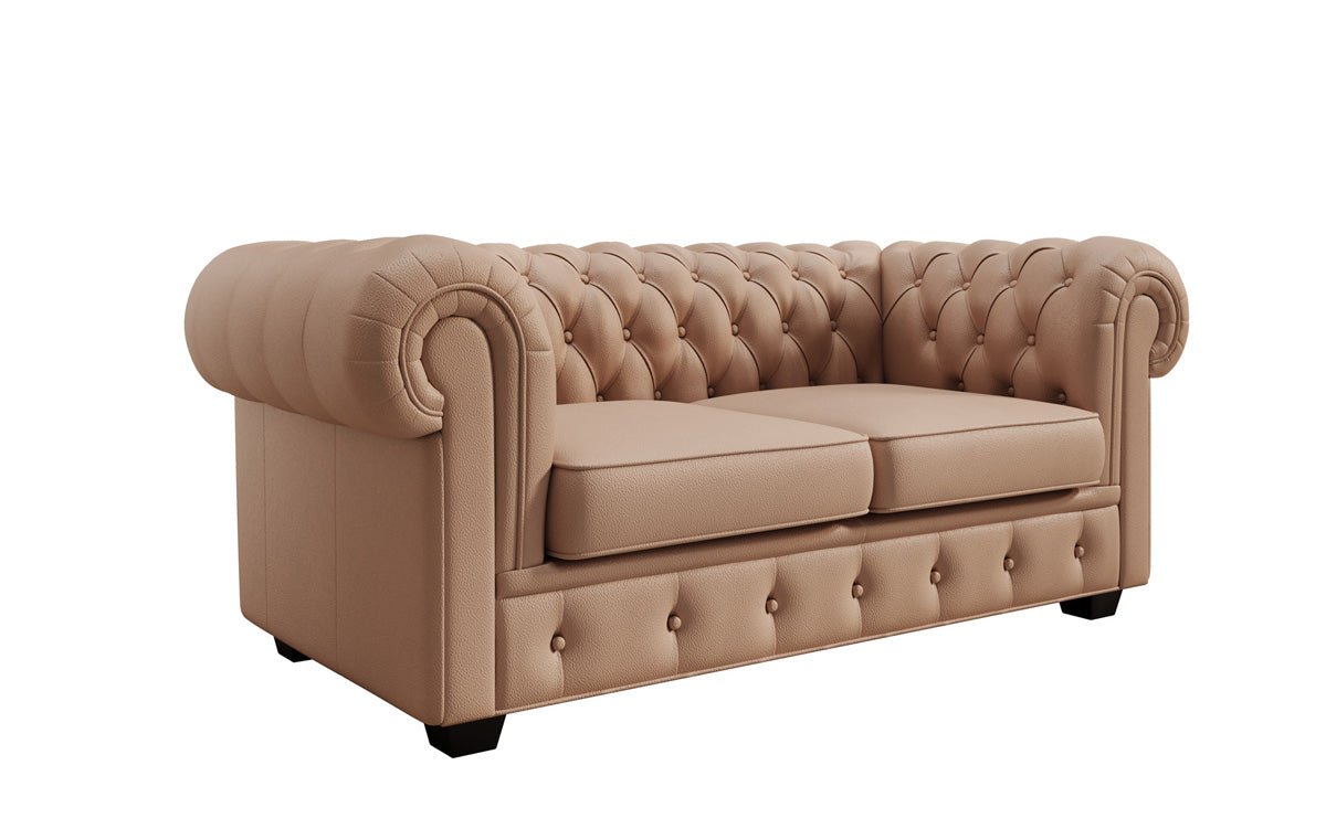 Chesterfield 2-seater sofa Royal in genuine leather