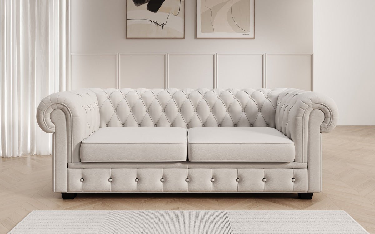 Chesterfield 3-seater sofa Royal in genuine leather