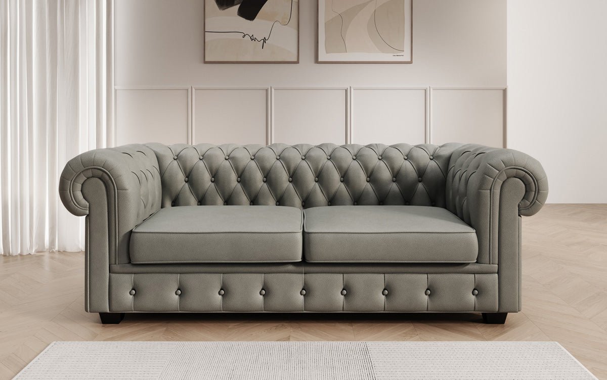 Chesterfield 3-seater sofa Royal in genuine leather