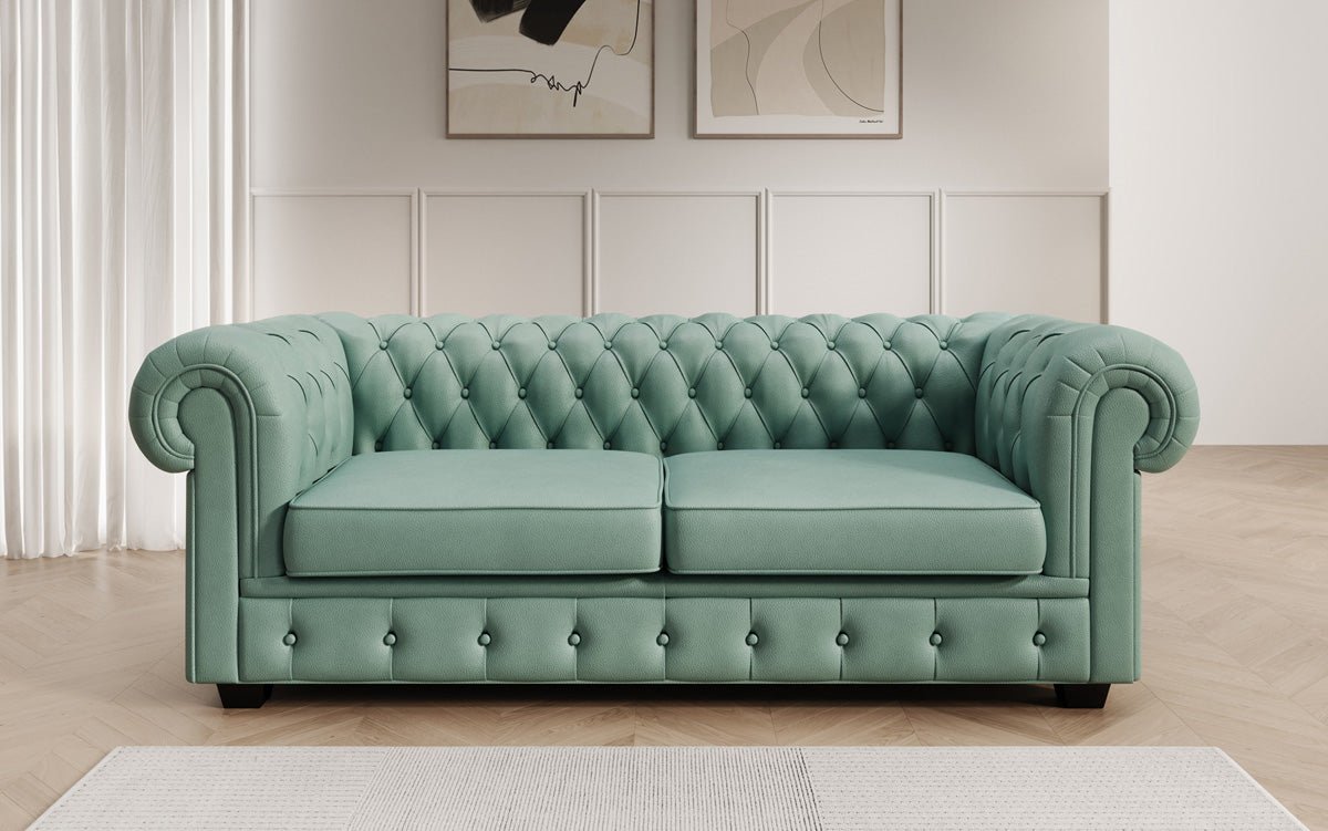 Chesterfield 3-seater sofa Royal in genuine leather