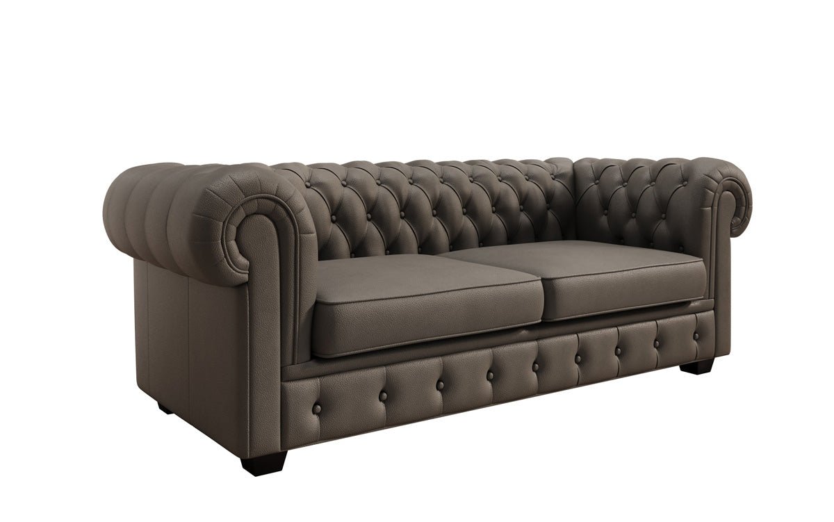 Chesterfield 3-seater sofa Royal in genuine leather