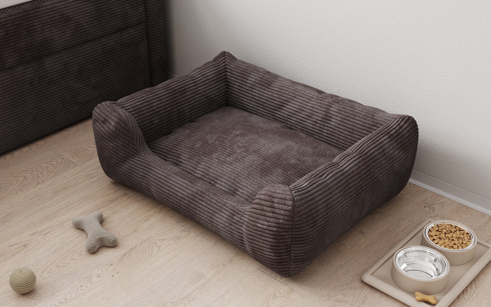 Dog bed Cosmo 60 × 80 cm in Corduroy