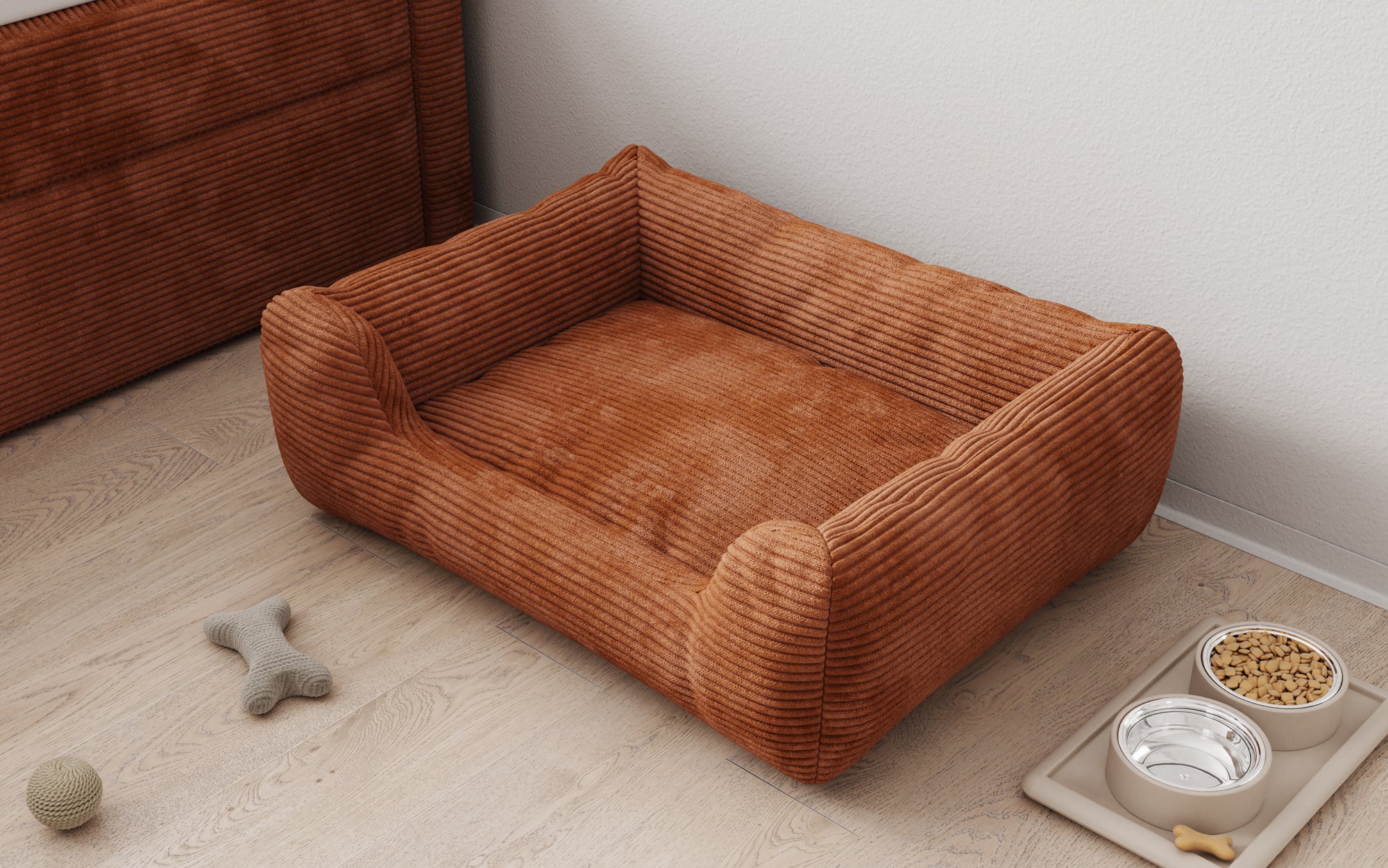 Dog bed Cosmo 60 × 80 cm in Corduroy