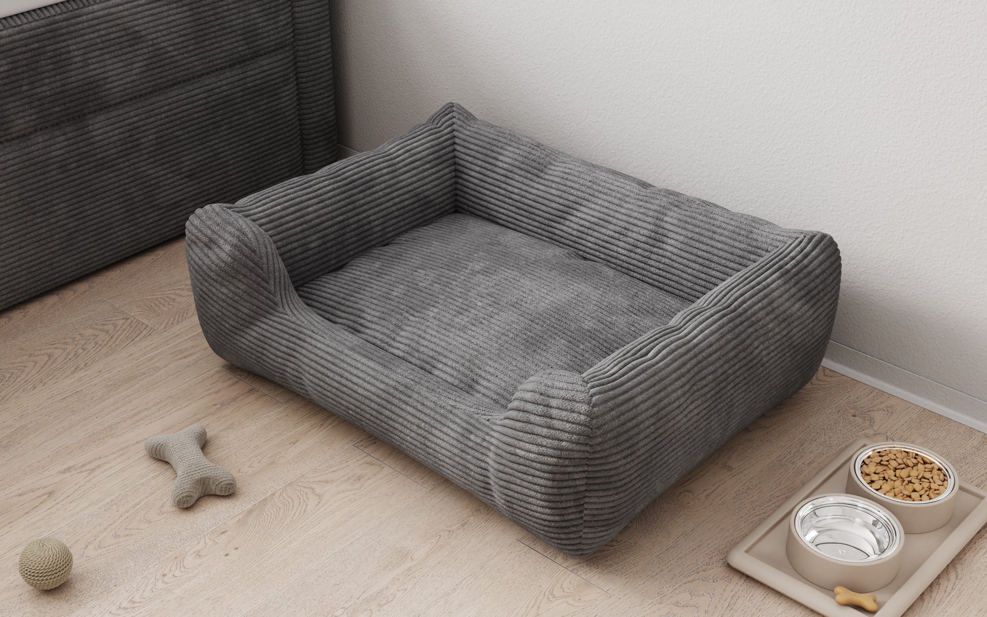 Dog bed Cosmo 60 × 80 cm in Corduroy