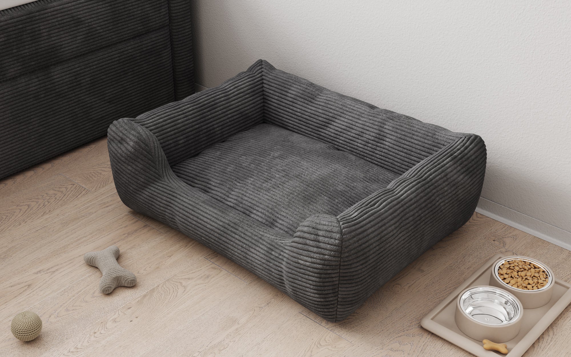 Dog bed Cosmo 60 × 80 cm in Corduroy