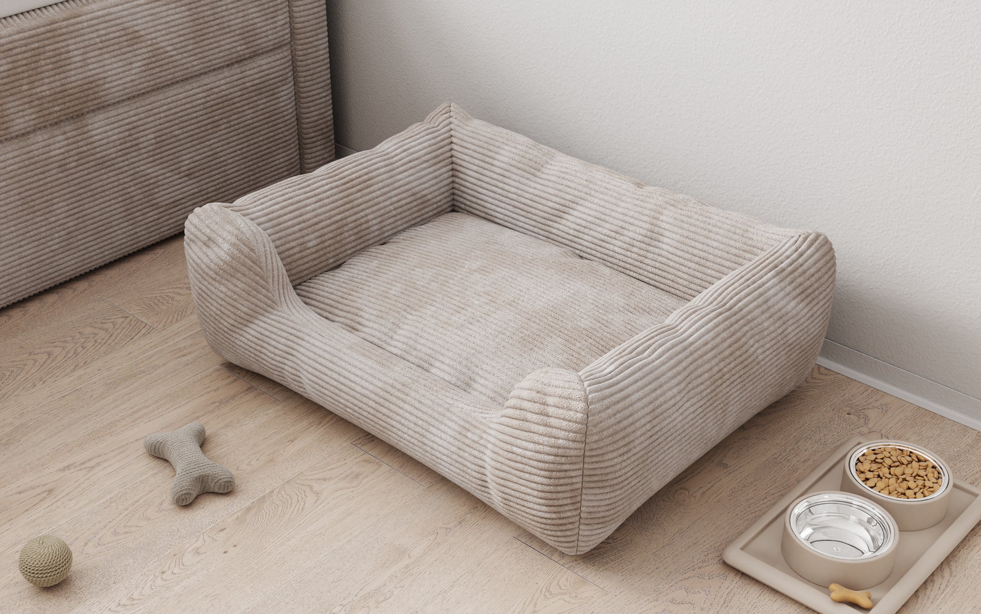 Dog bed Cosmo 60 × 80 cm in Corduroy