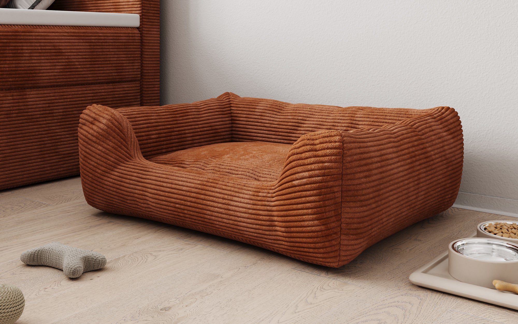 Dog bed Cosmo 60 × 80 cm in Corduroy