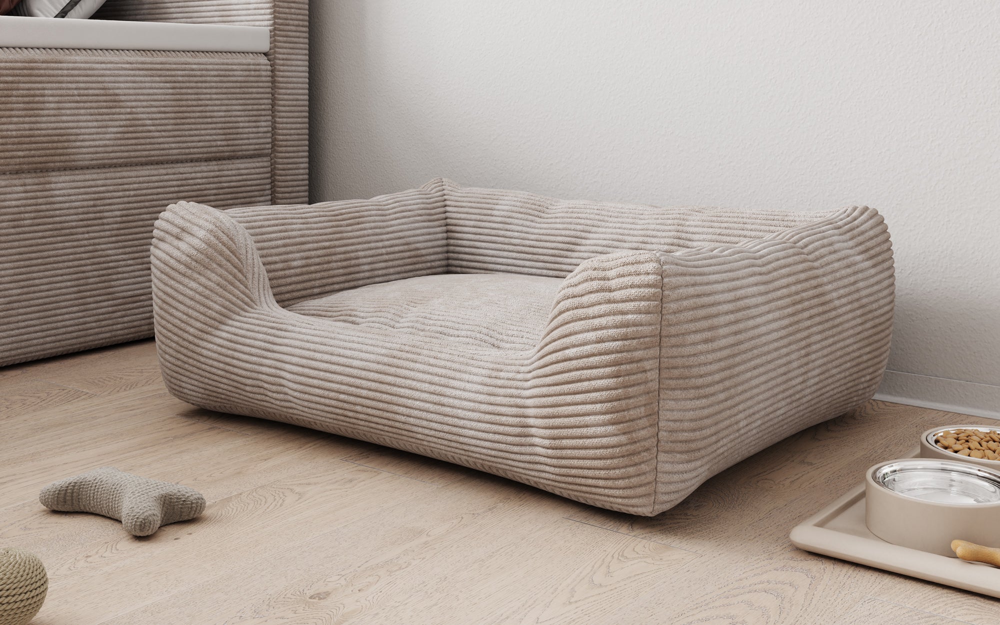 Dog bed Cosmo 60 × 80 cm in Corduroy