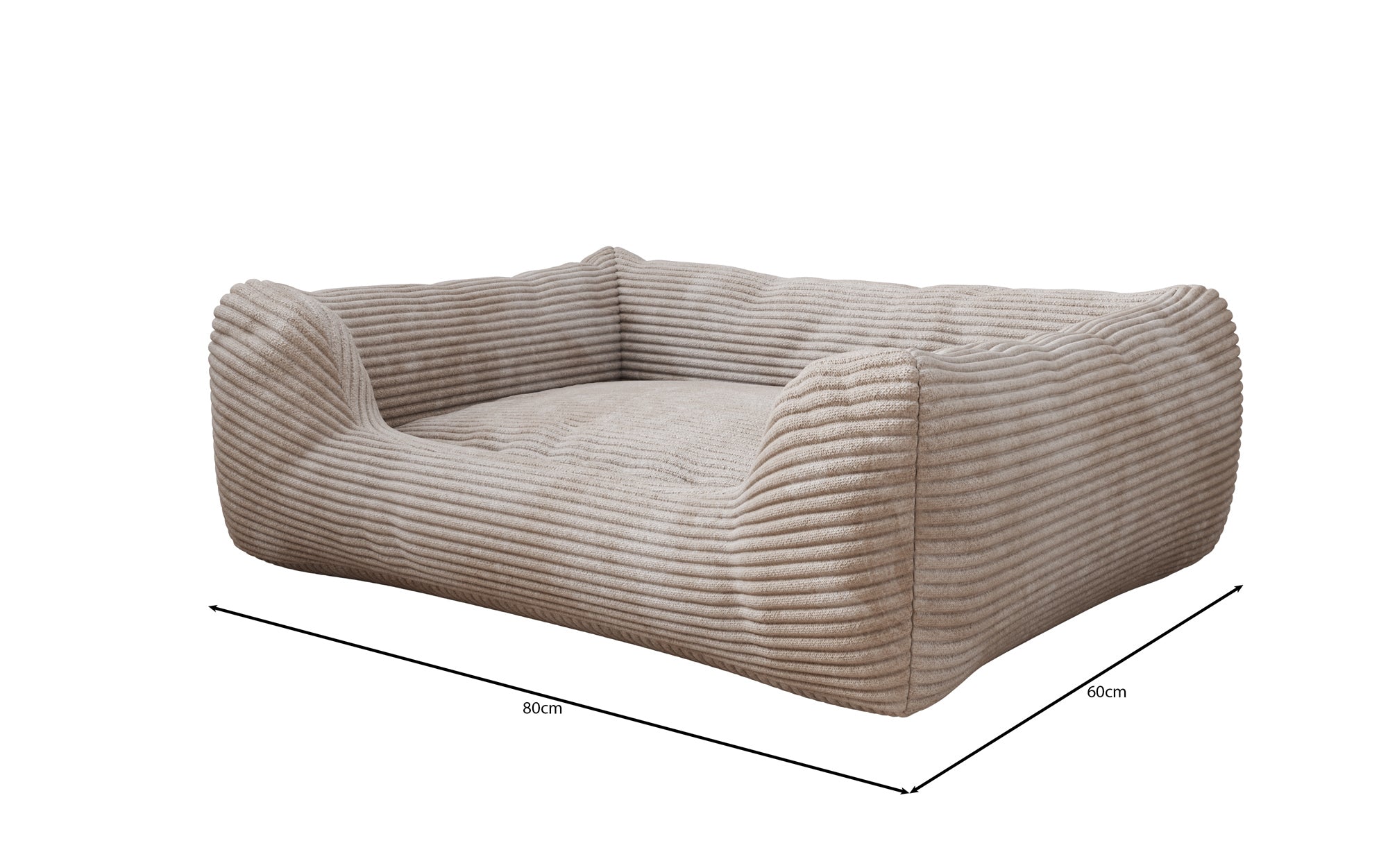 Dog bed Cosmo 60 × 80 cm in Corduroy