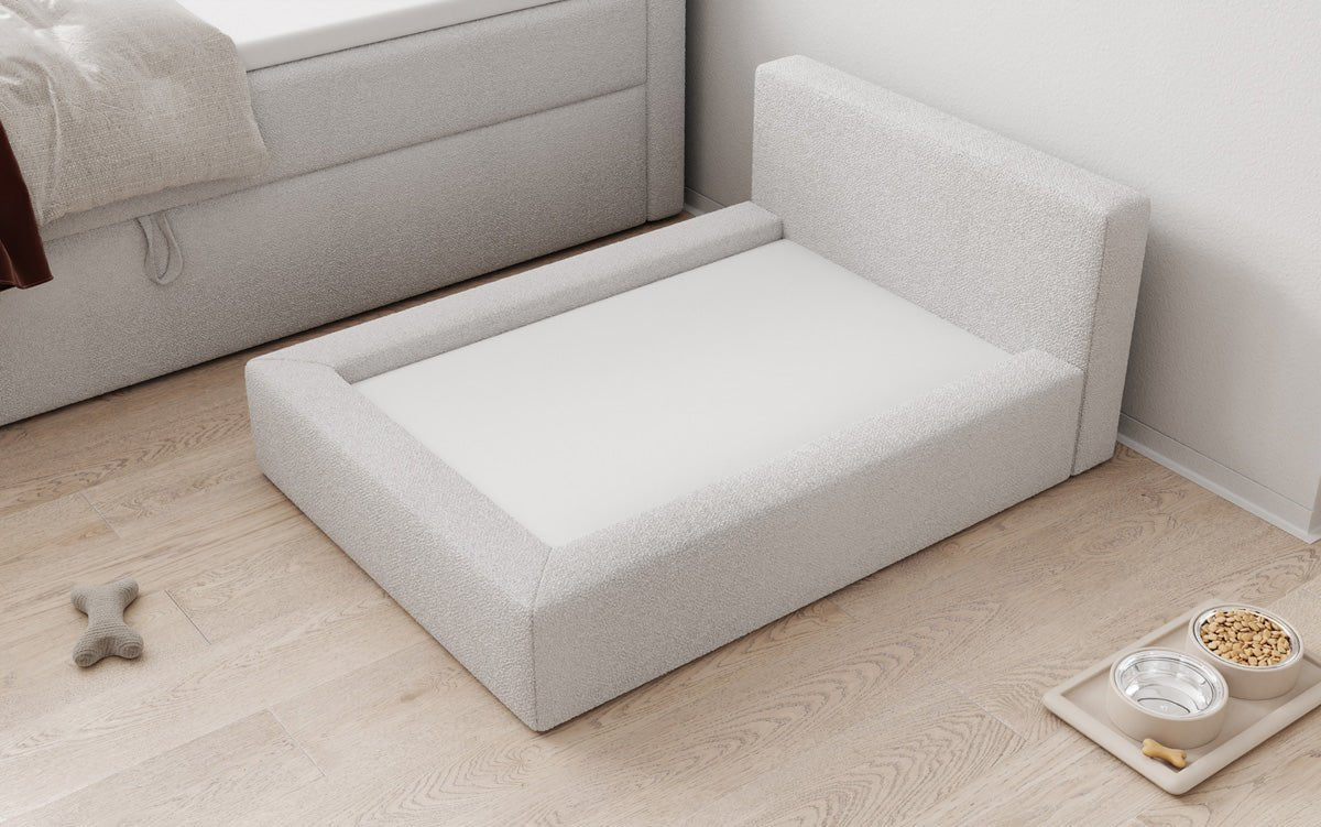 Dog bed LupoLounge 110 × 80 cm in Bouclé