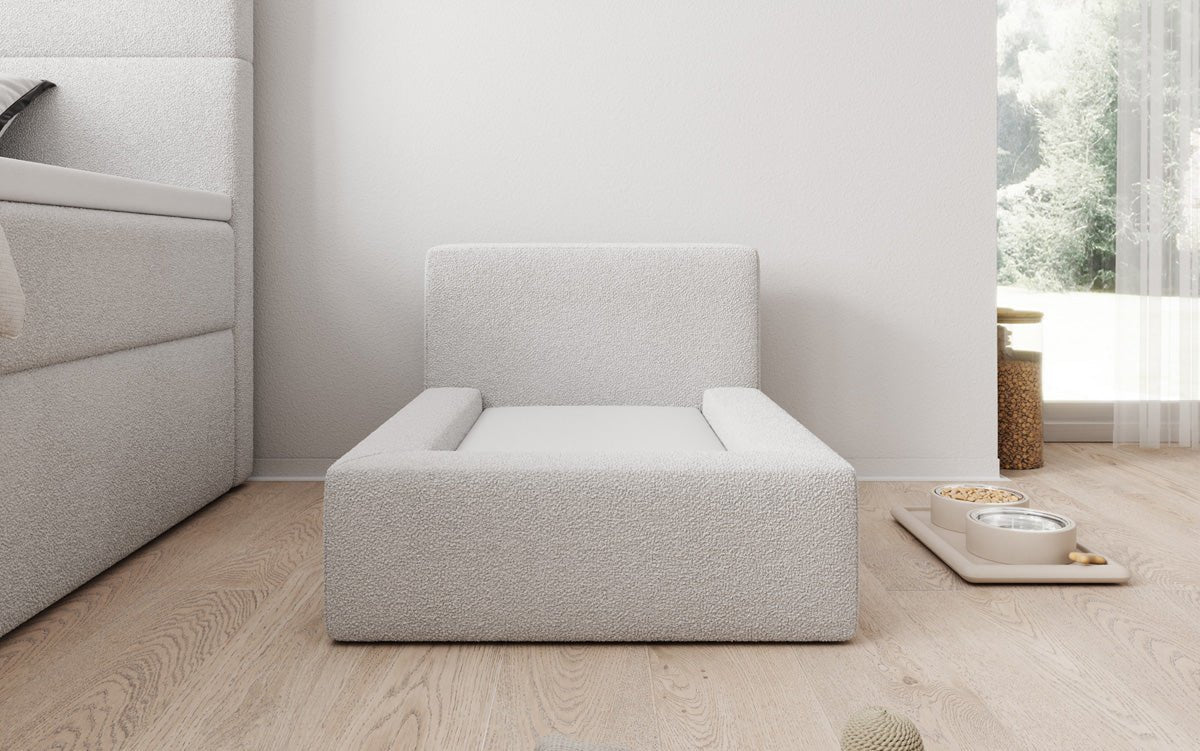 Dog bed LupoLounge 80 × 60 cm in Bouclé