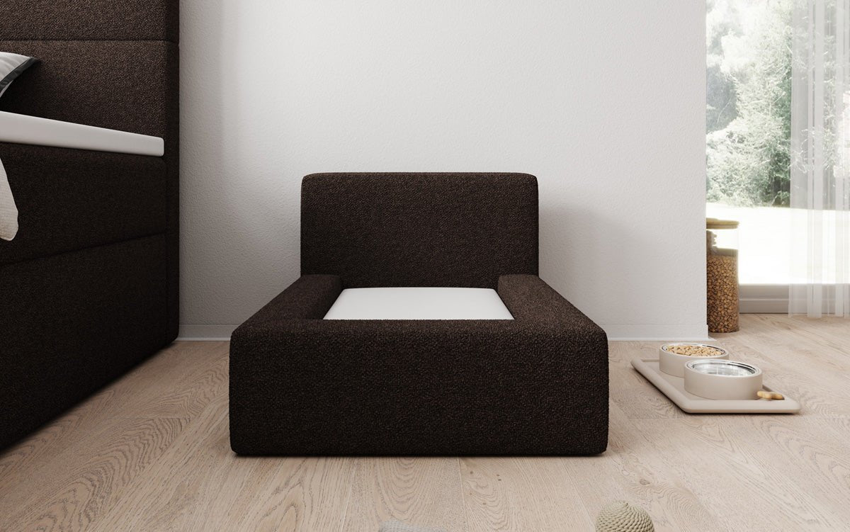 Dog bed LupoLounge 80 × 60 cm in Bouclé