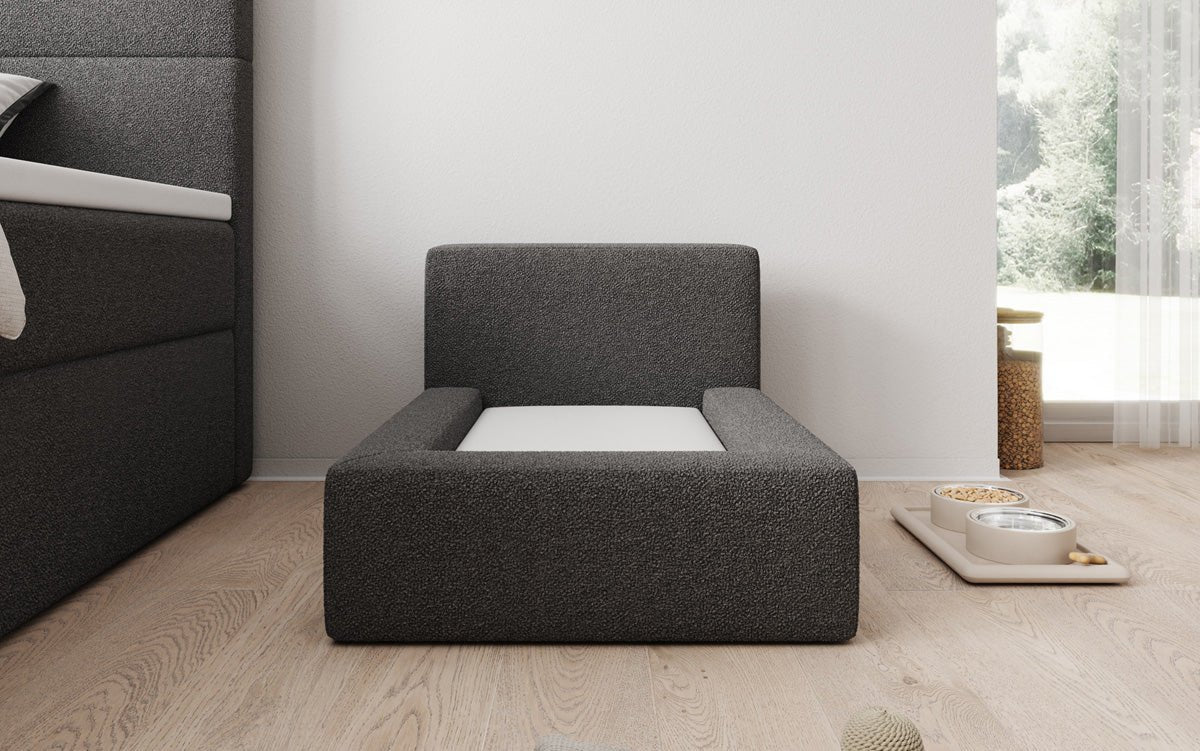 Dog bed LupoLounge 80 × 60 cm in Bouclé