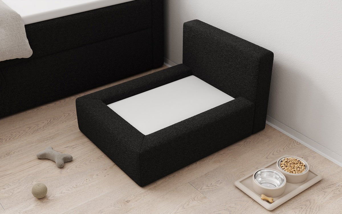 Dog bed LupoLounge 80 × 60 cm in Bouclé