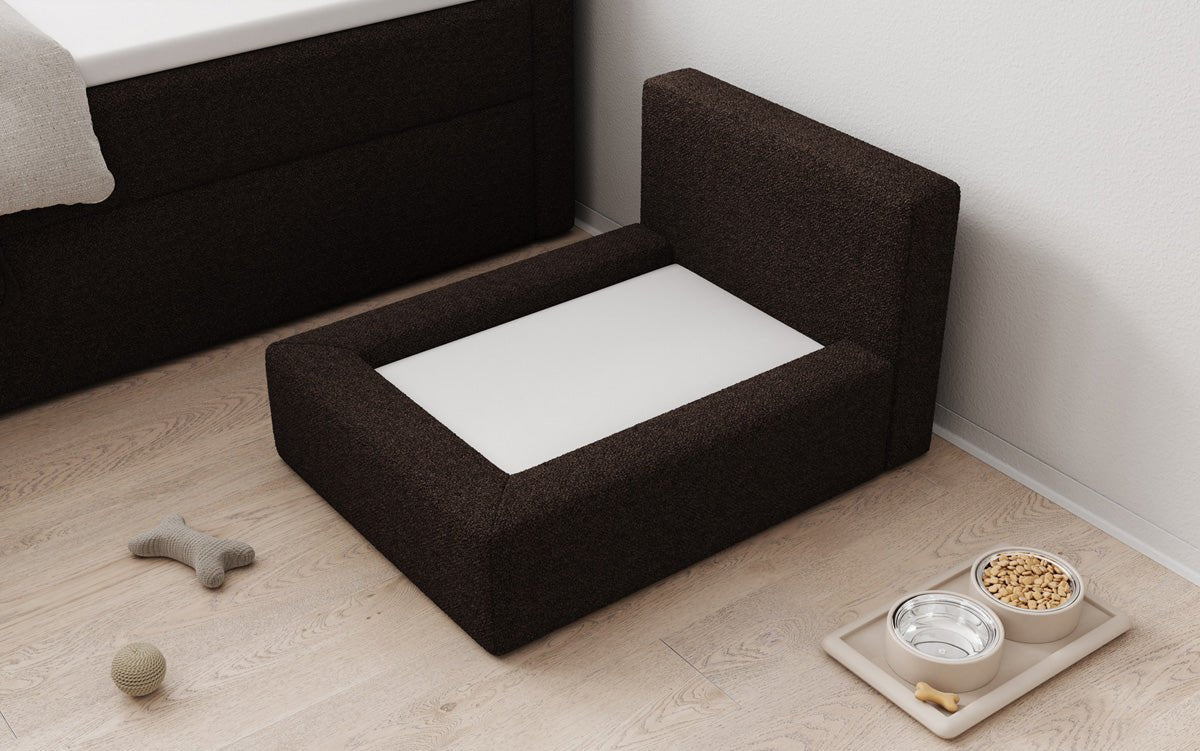 Dog bed LupoLounge 80 × 60 cm in Bouclé