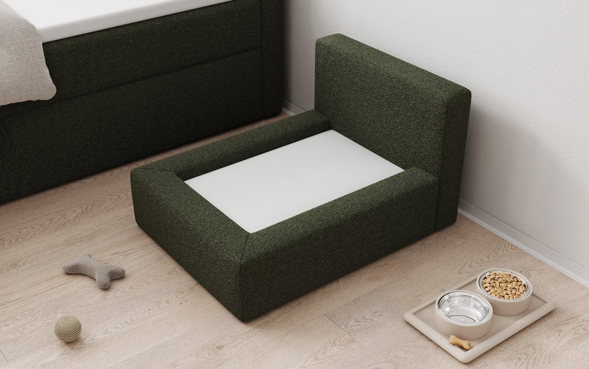 Dog bed LupoLounge 80 × 60 cm in Bouclé