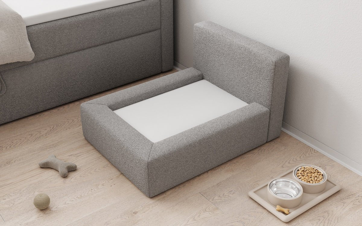 Dog bed LupoLounge 80 × 60 cm in Bouclé