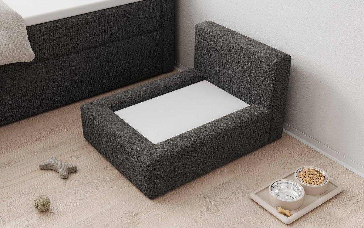 Dog bed LupoLounge 80 × 60 cm in Bouclé