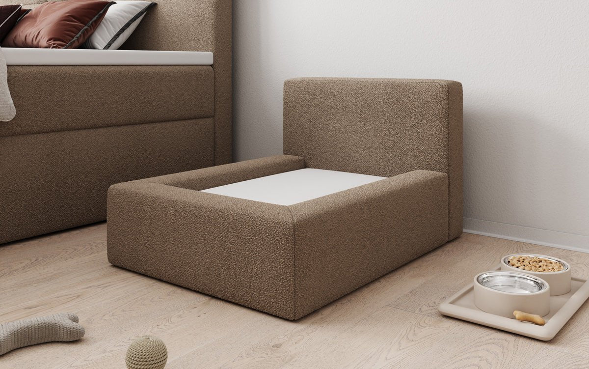 Dog bed LupoLounge 80 × 60 cm in Bouclé