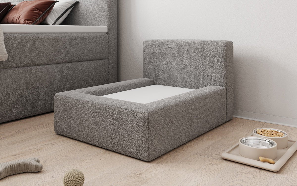 Dog bed LupoLounge 80 × 60 cm in Bouclé