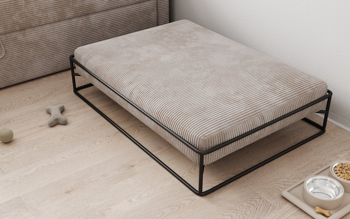 Dog bed Lumo 80 × 100 cm in Corduroy