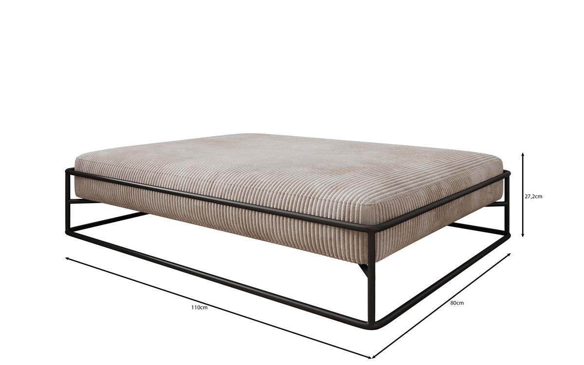 Dog bed Lumo 110x80 cm in Corduroy