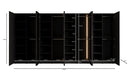 Moduro Rivon – Modularer Design-Kleiderschrank mit geriffelter Glasfront und Strukturpaneelen