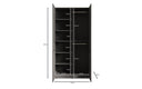 Moduro Naro – Designer Wardrobe with Dark Body and Wood Decor Front