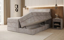 Box spring bed Noren with storage in Corduroy
