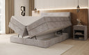 Box spring bed Noren with storage in Corduroy