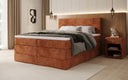 Box spring bed Noren with storage in Corduroy