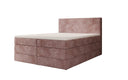 Box spring bed Noren with storage in Corduroy