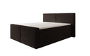 Box spring bed Ophelia II with lift-up storage in teddy bouclé