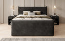 Box spring bed Liana II with lift-up storage in velvet
