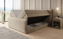 Box spring bed Liana II with lift-up storage in velvet