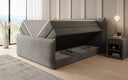 Box spring bed Liana II with lift-up storage in velvet