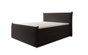 Box spring bed Liana II with lift-up storage in teddy bouclé