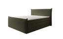 Box spring bed Liana II with lift-up storage in teddy bouclé