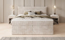 Boxspringbett Liana mit hochklappbarem Stauraum in Cord