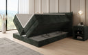 Boxspringbett Liana mit hochklappbarem Stauraum in Cord